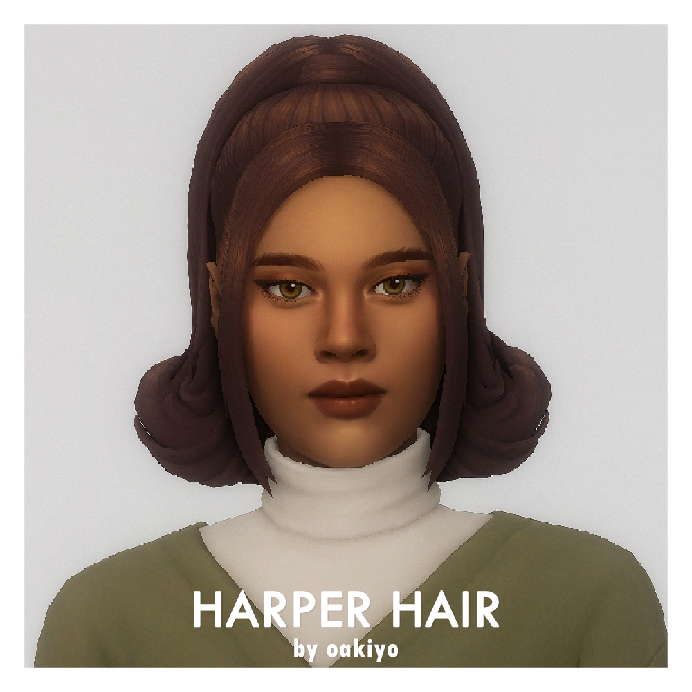 oakiyo - Rosie Hair - The Sims 4 Create a Sim - CurseForge