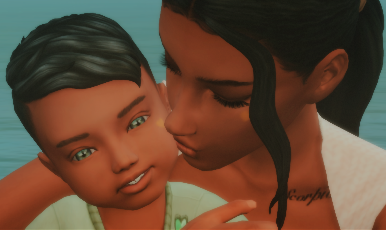 Shown on a young adult and a toddler.