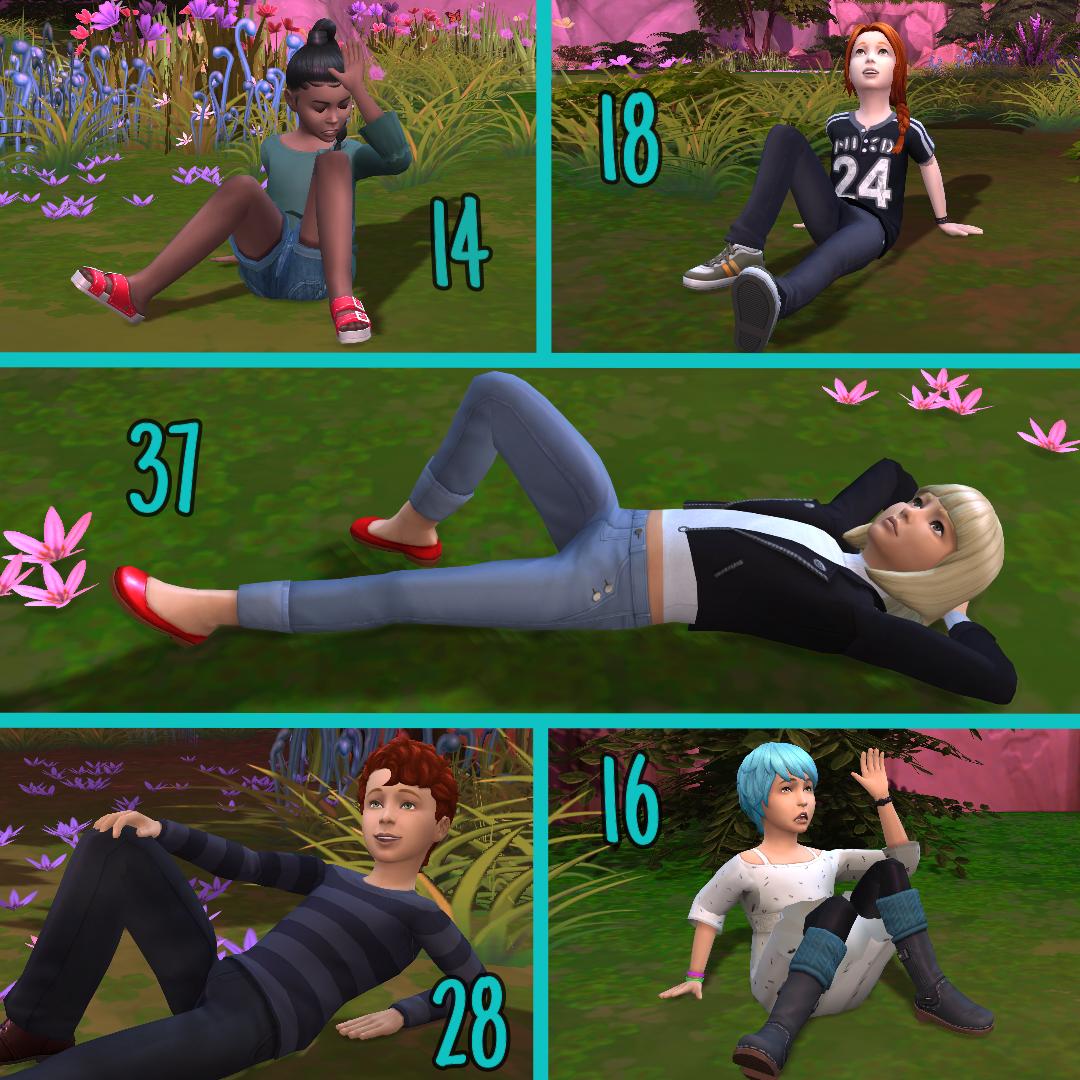Kids On the Ground pose pack Screenshots The Sims 4 Mods