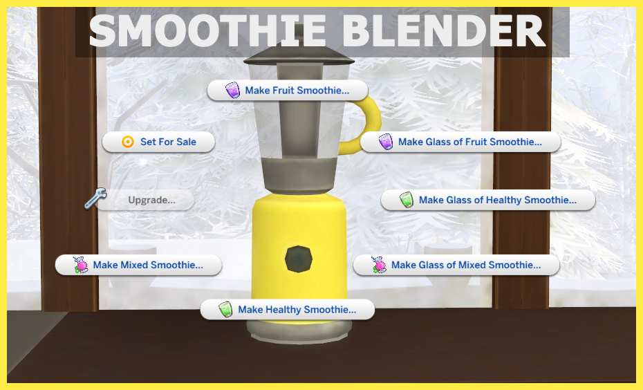 Functional Blender and Protein Shakes - The Sims 4 Mods - CurseForge