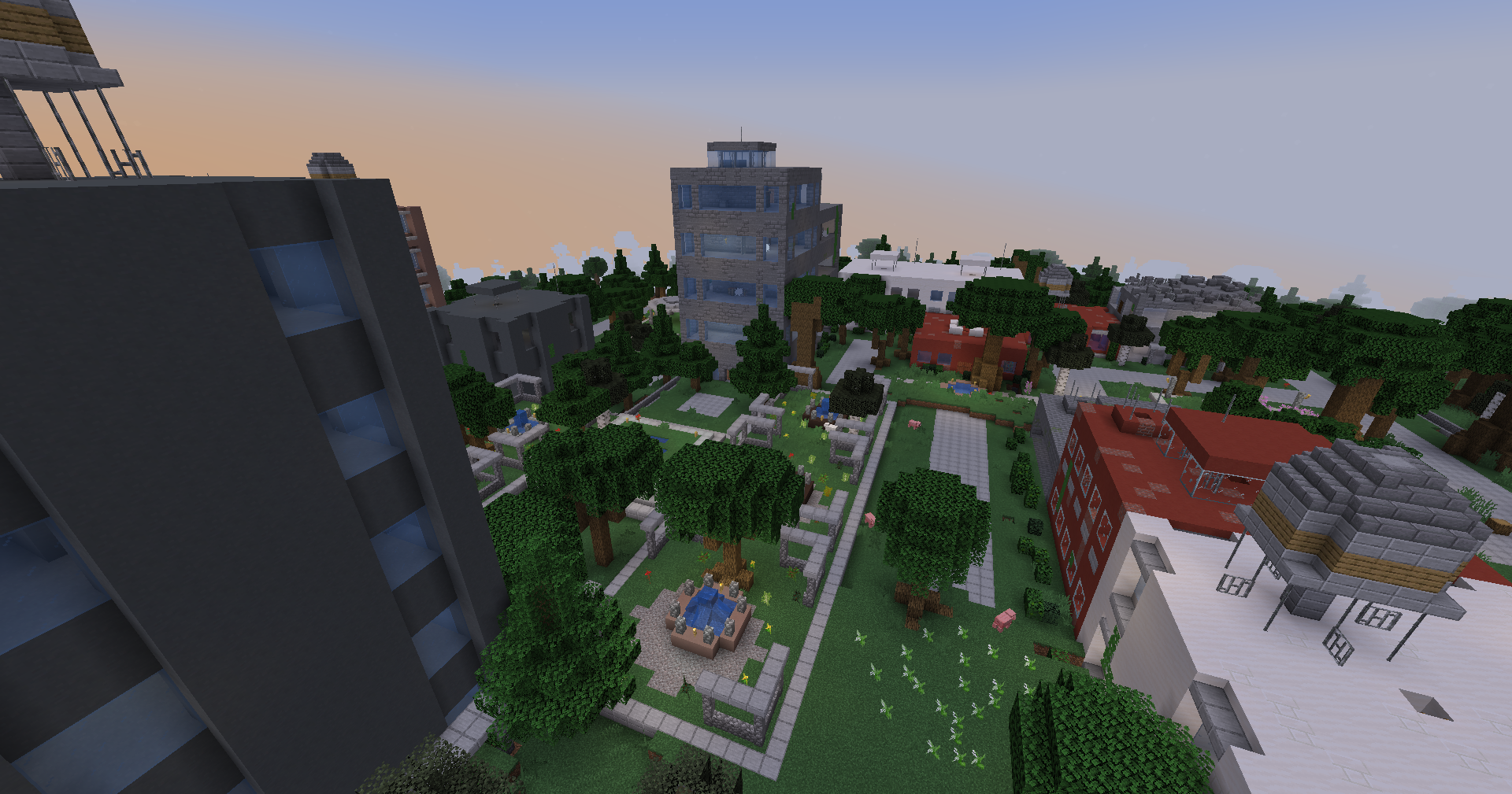 One of the cities from the Lost Cities mod