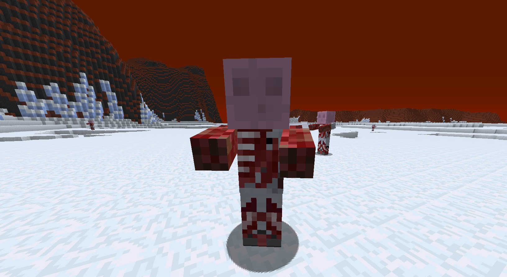 Martian valleys and ice caps are covered in brain slimes. These are their unfortunate victims.