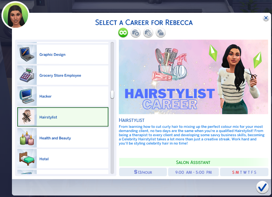 Hairstylist [Career] - The Sims 4 Mods - CurseForge