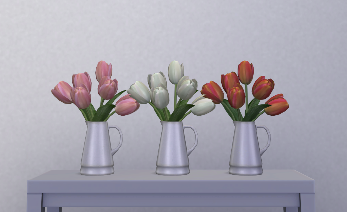 Tulip set by pocci The Sims 4 Build / Buy
