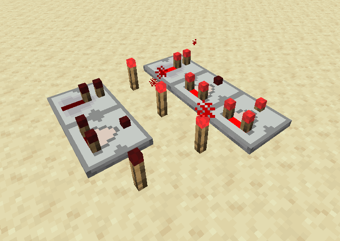 Repeaters, comparators & redstone torch