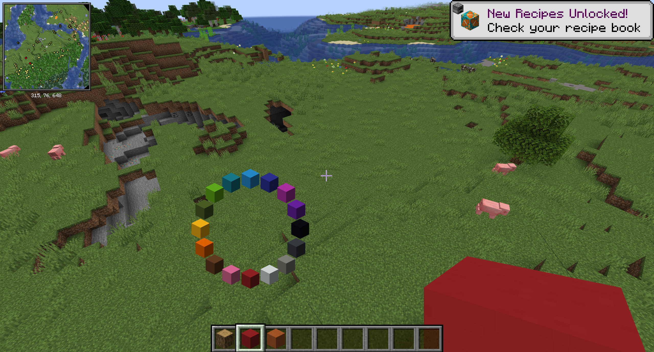 Switch between the colors of the same block instantly