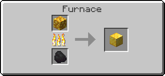 Raw Gold Block Smelted