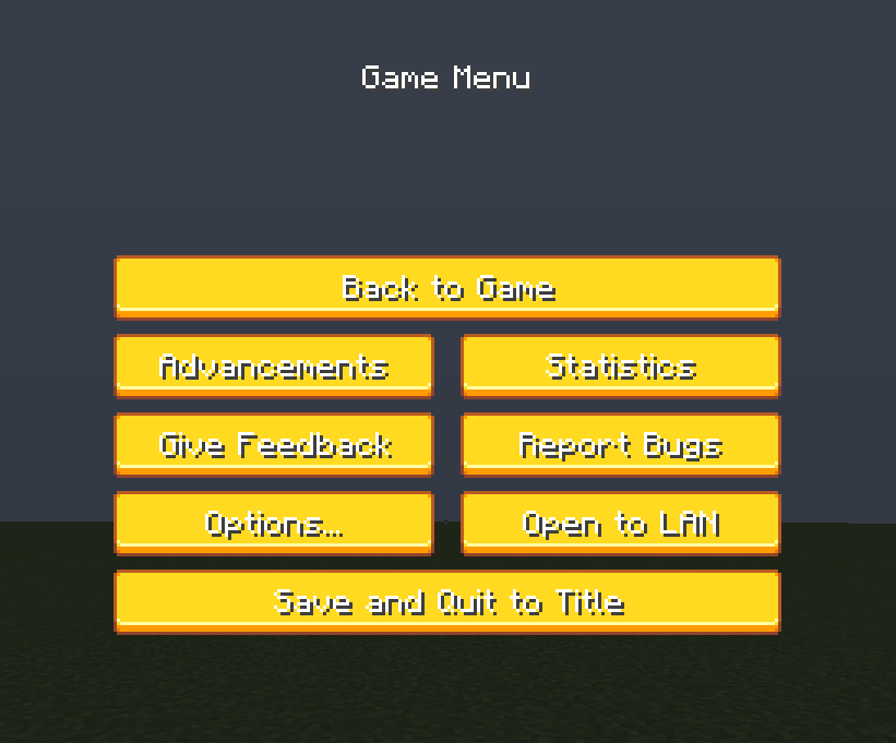 Game Menu