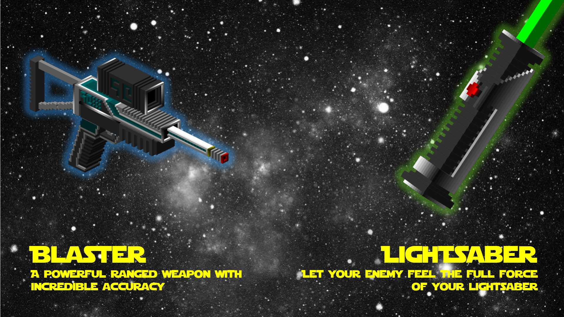 2 weapons from the mod.