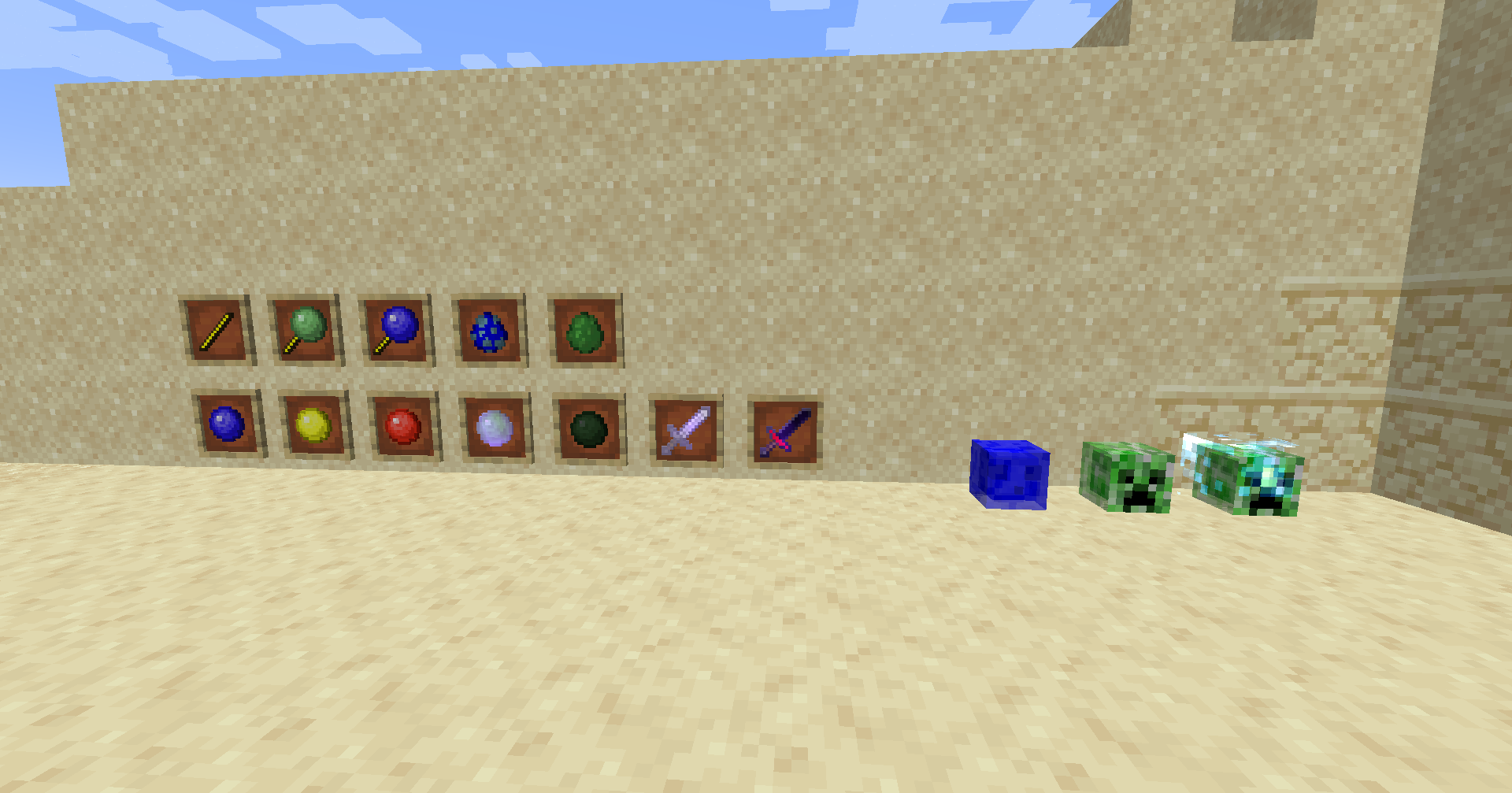 All mod items and entities are shown.