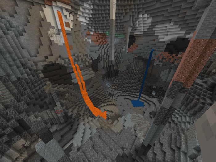 Generation in large cave