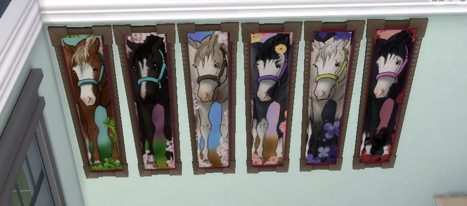 Smaller sized image of the horse paintings made smaller in game