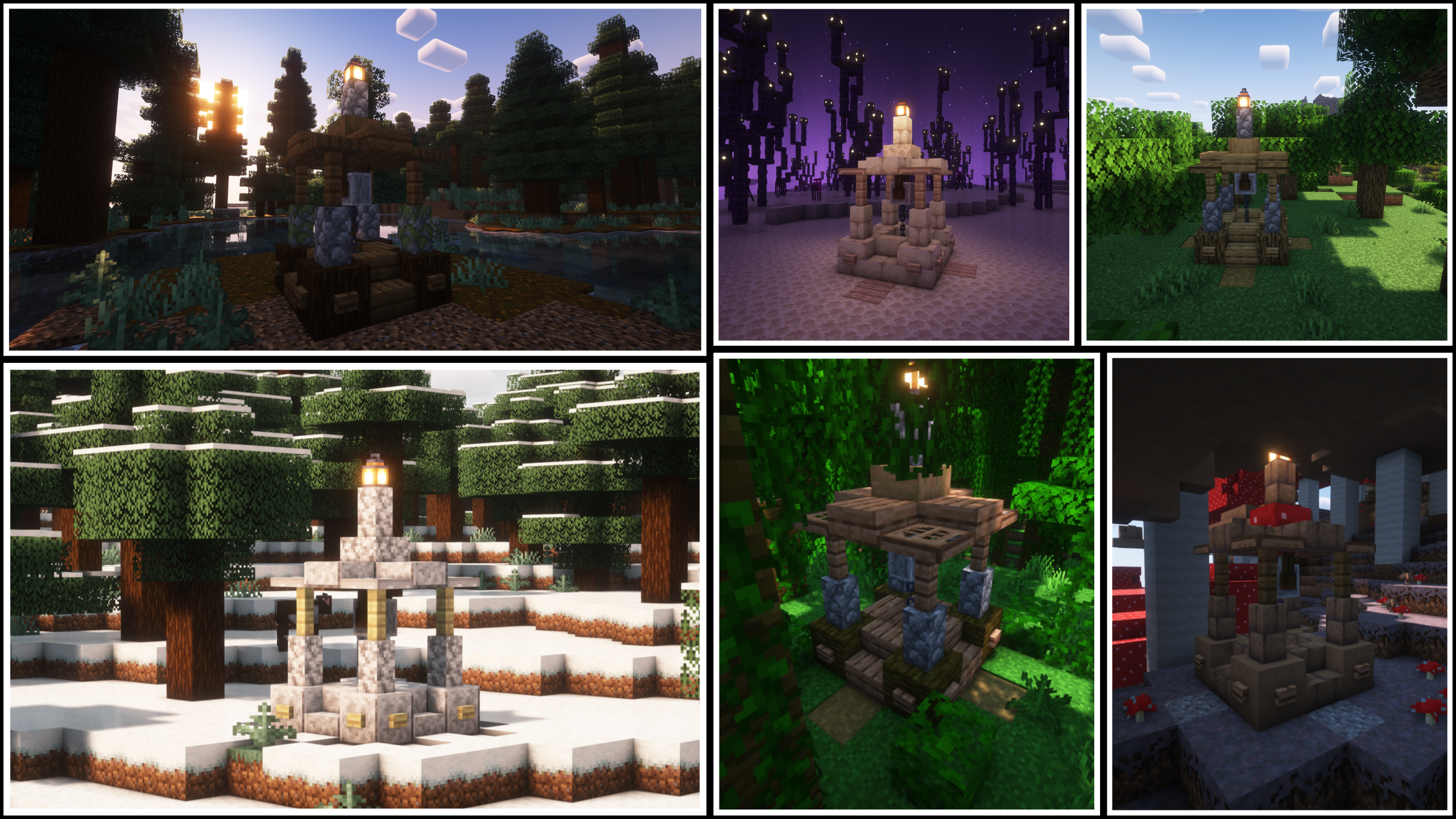 various biome wells