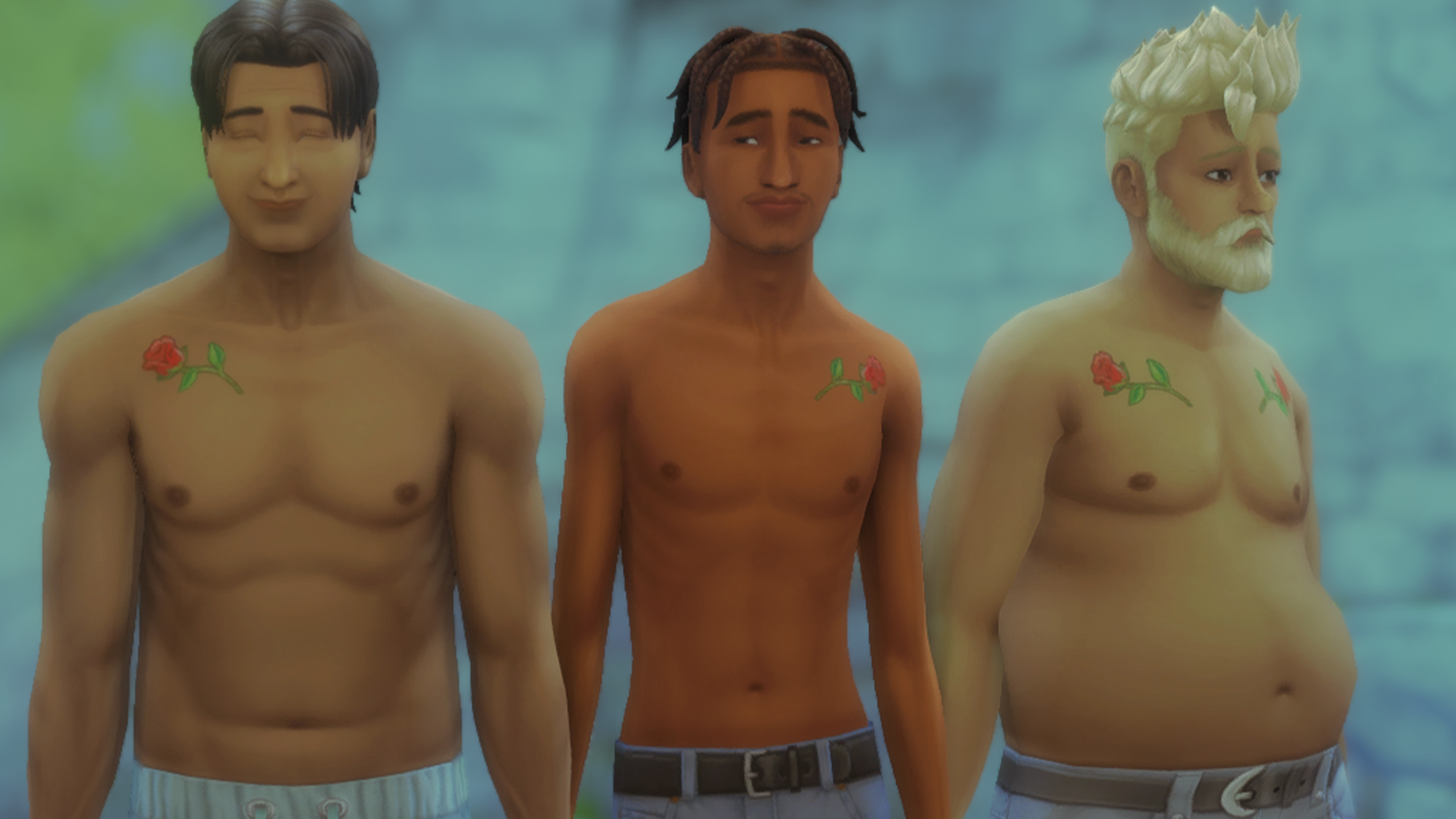 Collarbone Rose Tattoos Boocrest Screenshots The Sims 4 Create A Sim Curseforge