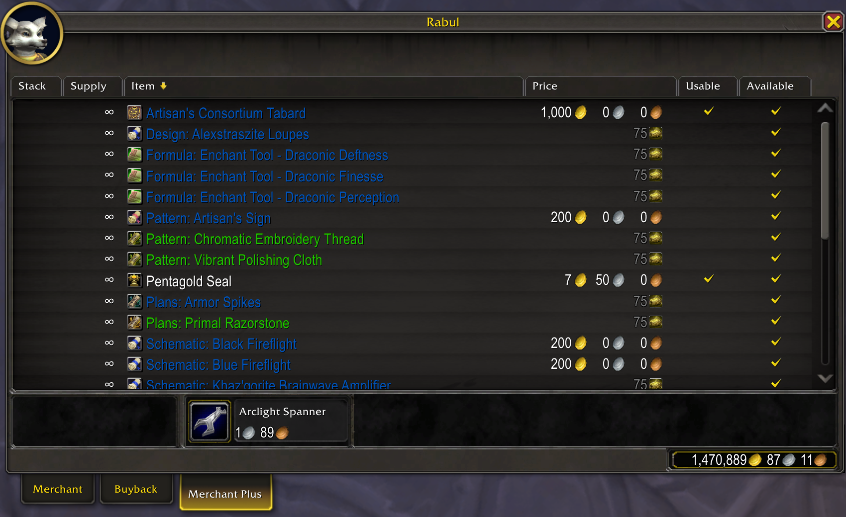 Merchant Plus - Improved Vendor UI - World of Warcraft Addons - CurseForge