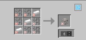 Thumbnail iron ingot x3
iron bars x6
produce x6