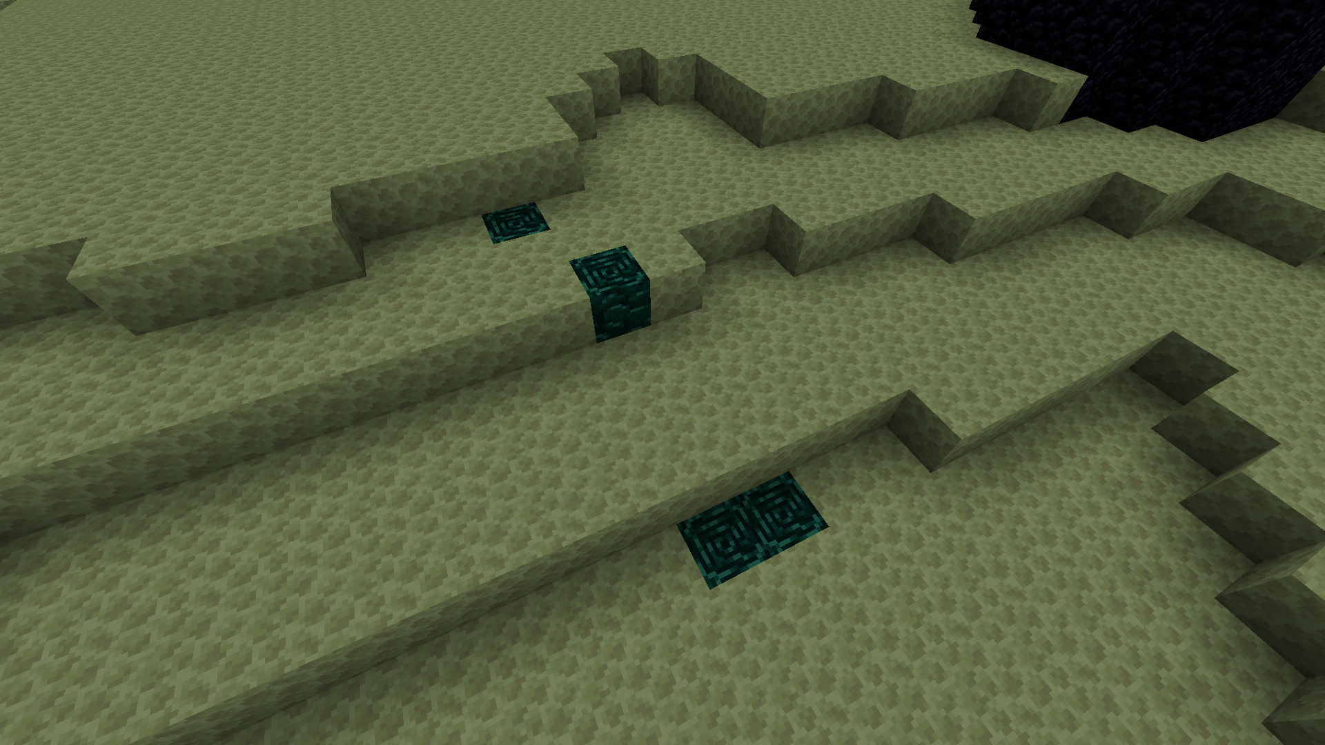 Enderite Ore at the top of flying island