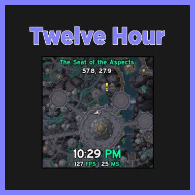 Twelve Hour Time Display