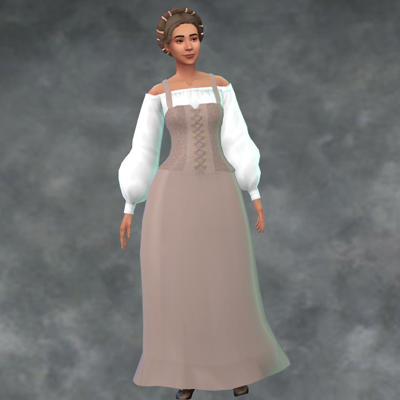 Helena Historical Dress - The Sims 4 Create a Sim - CurseForge