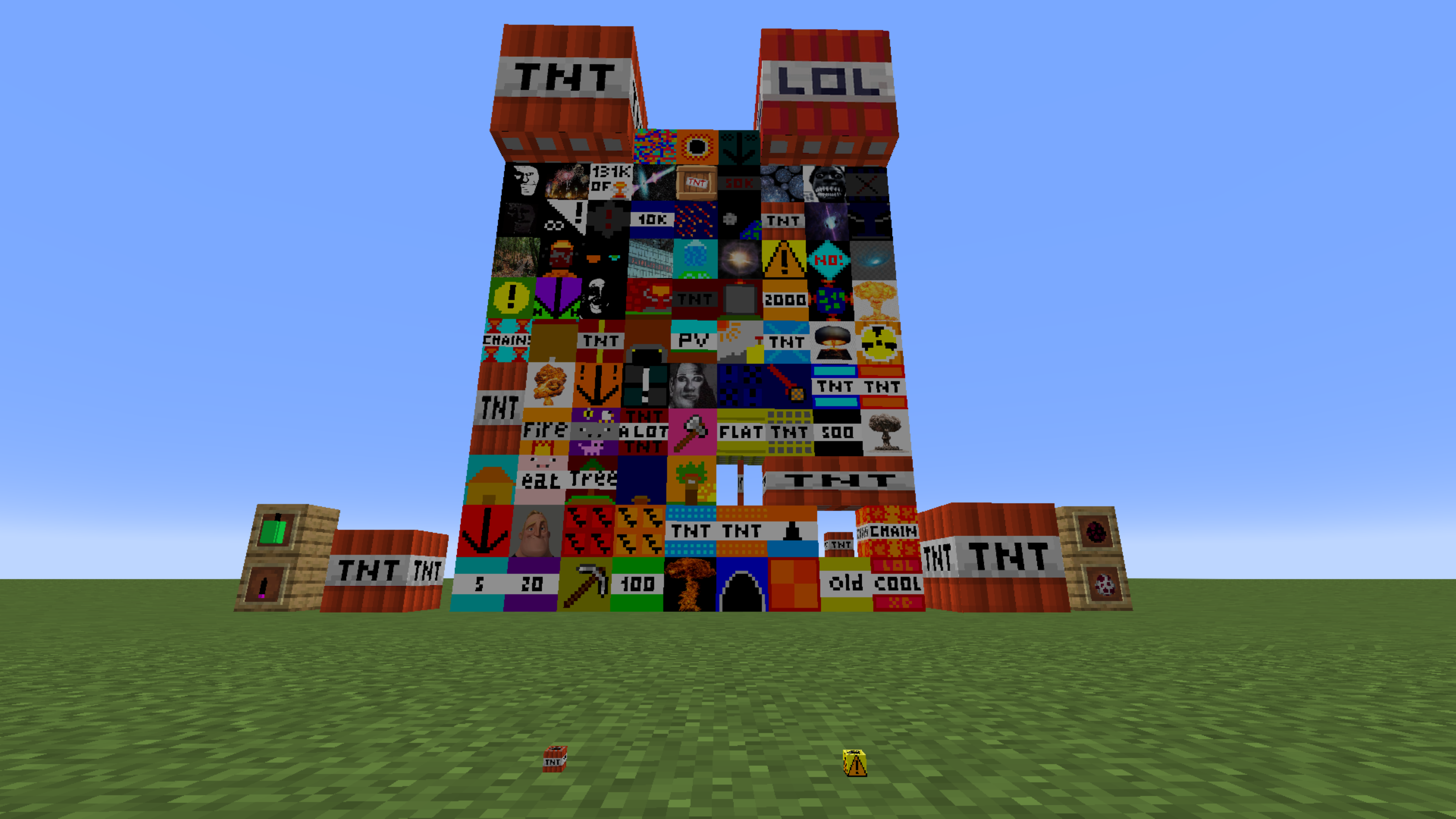 마인크래프트 메가 TNT 모드 사진