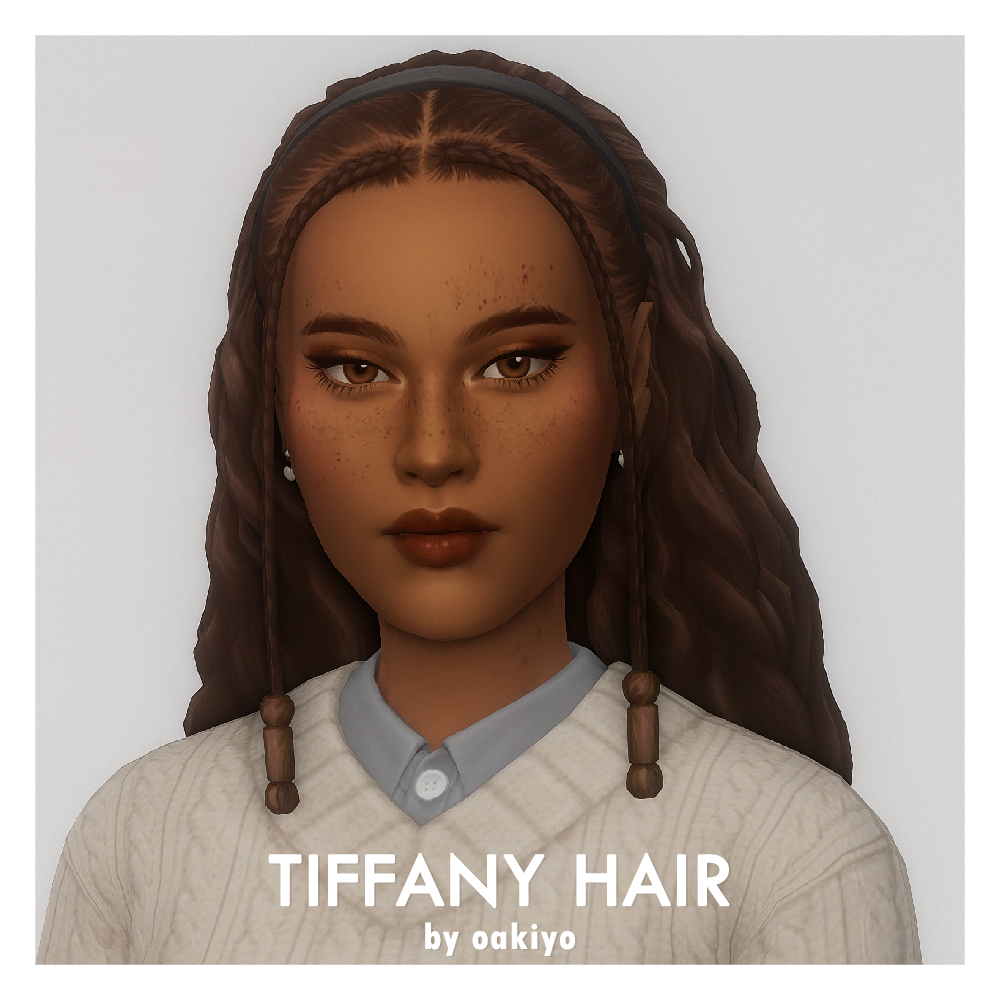 oakiyo - Tiffany Hair The Sims 4 Create a Sim - CurseForge