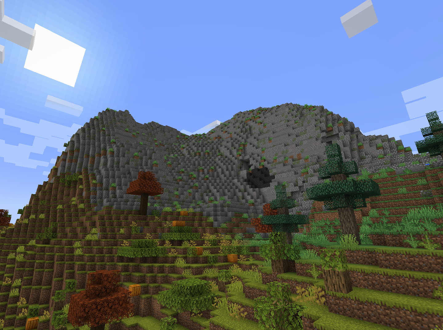 World Generation the mods included Biomes O' Plenty and Oh The Biomes You'd go