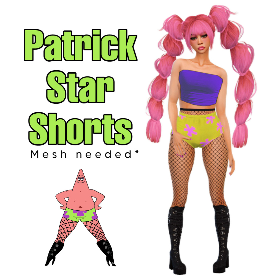 Patrick Star Shorts - The Sims 4 Create a Sim - CurseForge