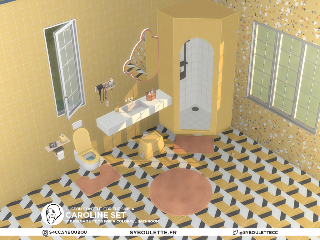 Caroline Bathroom Set 2022 The Sims 4 Build Buy Curseforge