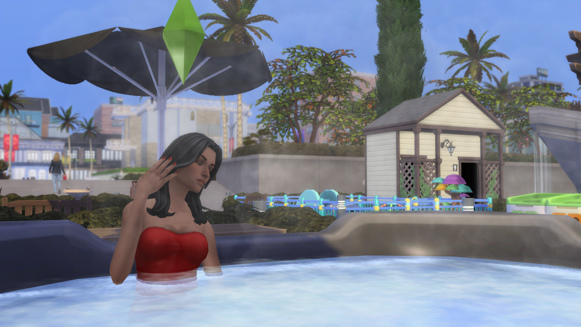 Bella goth in the hot tub