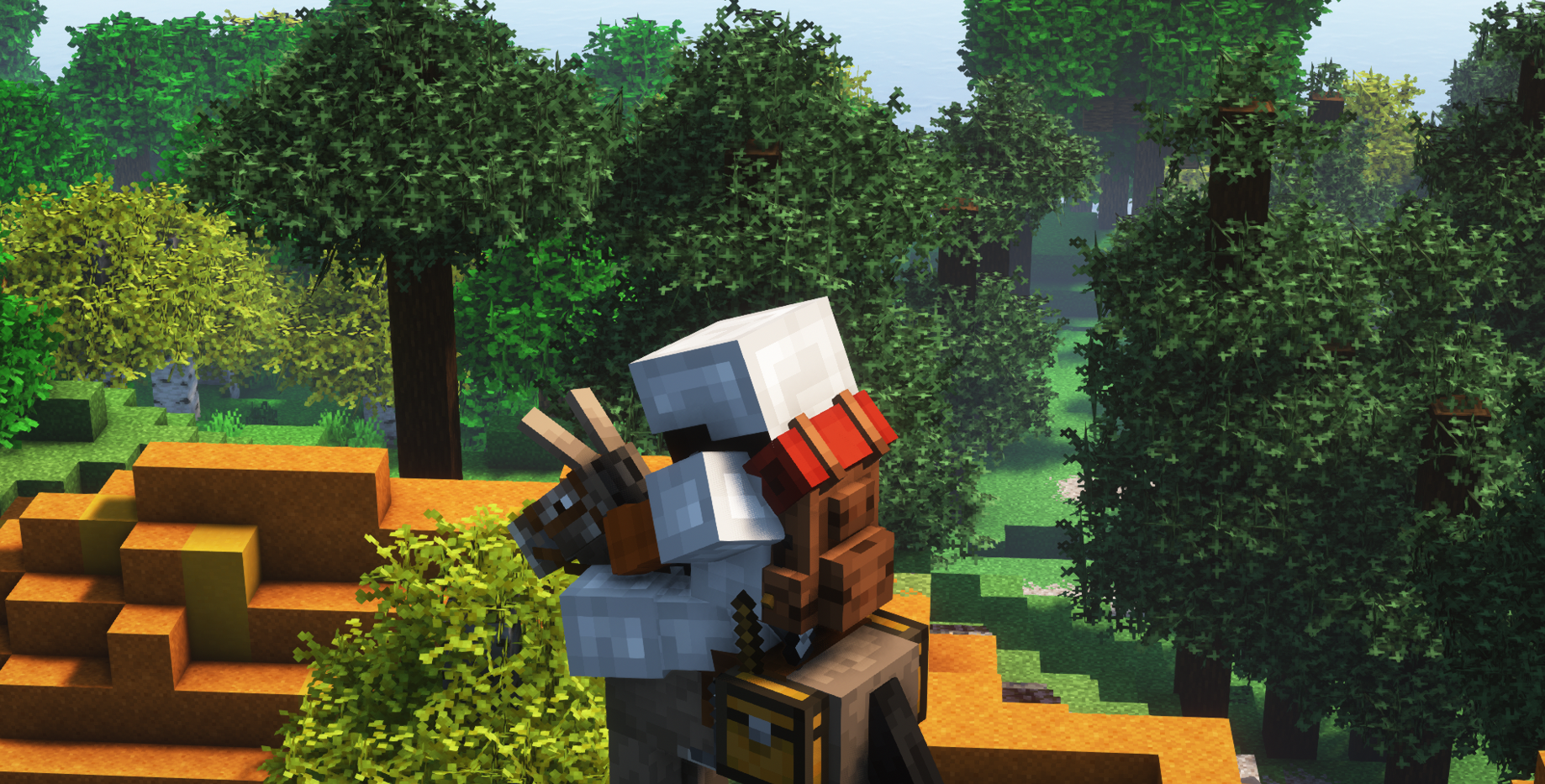 Tacho on a donkey in third person