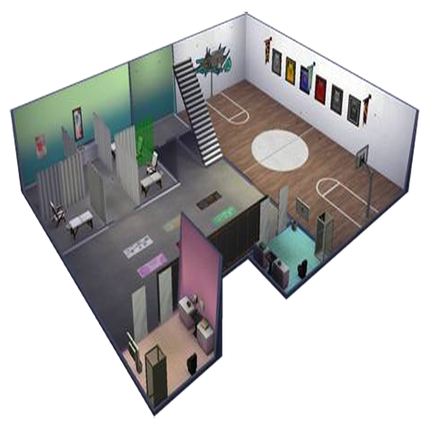 Fairview Gym - Lower floor
