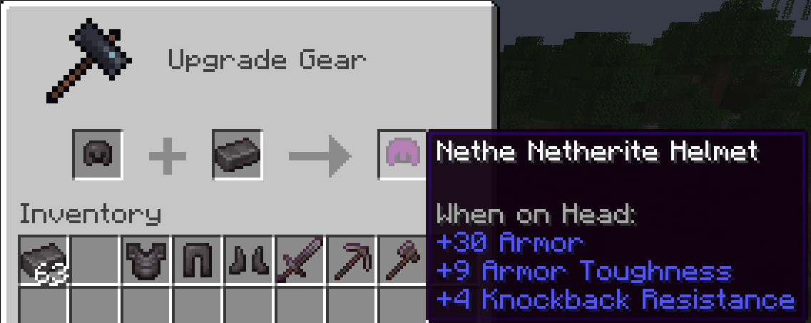 Smithing of Netheetherite 