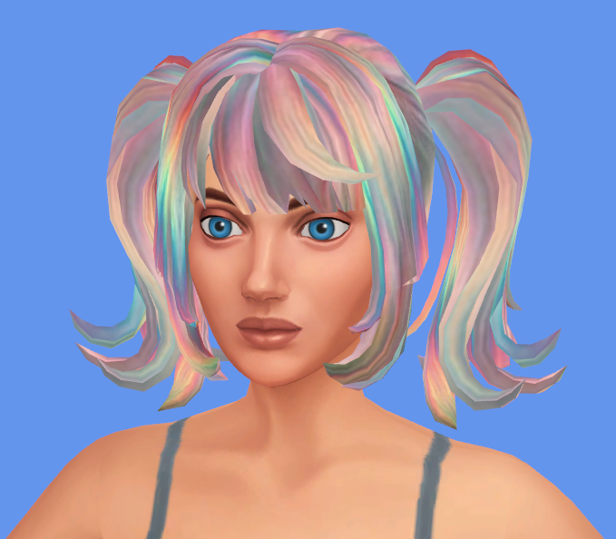 Colorful hairstyle by Jochi - The Sims 4 Create a Sim - CurseForge