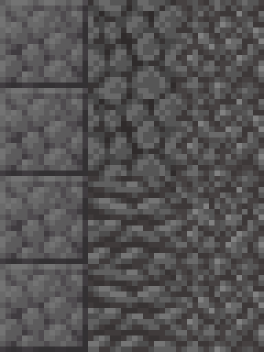 All Chipstone variants currently in the mod, including a new type of gravity affected block - Chipstone Gravel.