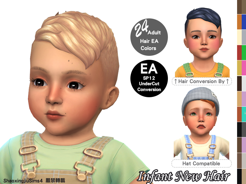 Infant Under Cut Hair - The Sims 4 Create a Sim - CurseForge