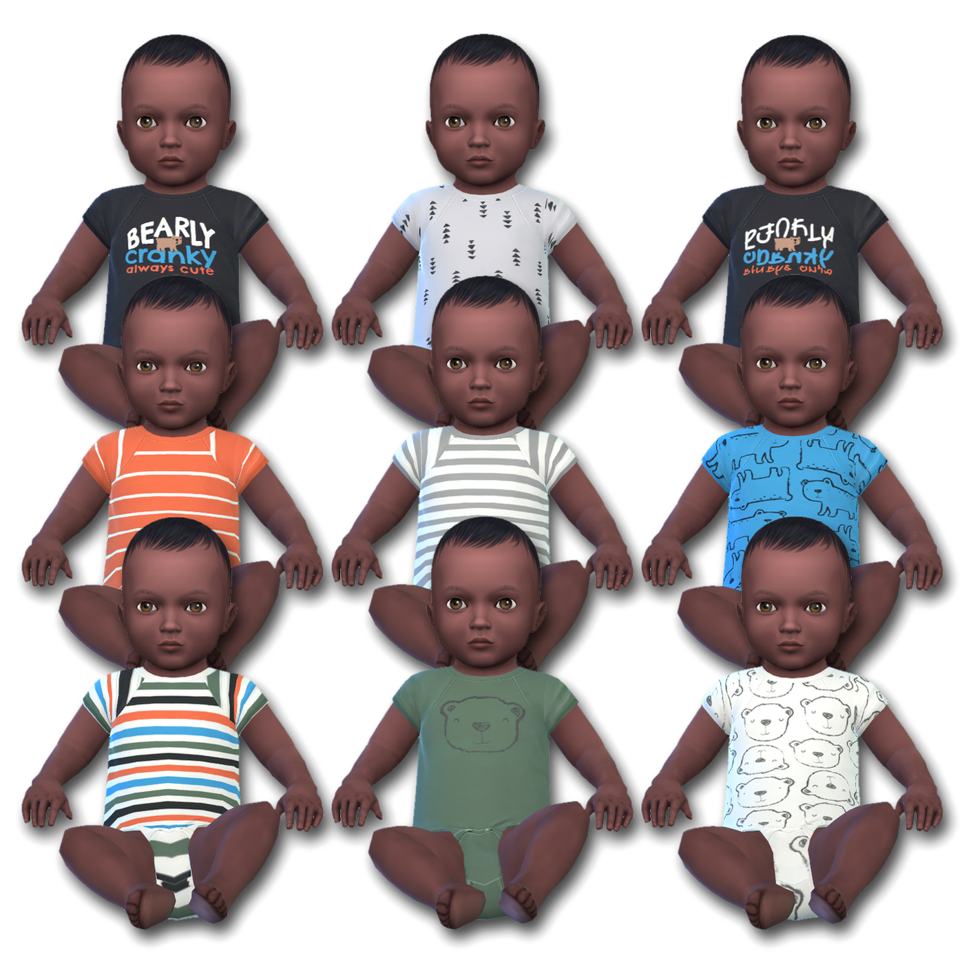 Infant Unbearably Cute Onesies - Screenshots - The Sims 4 Create a Sim ...