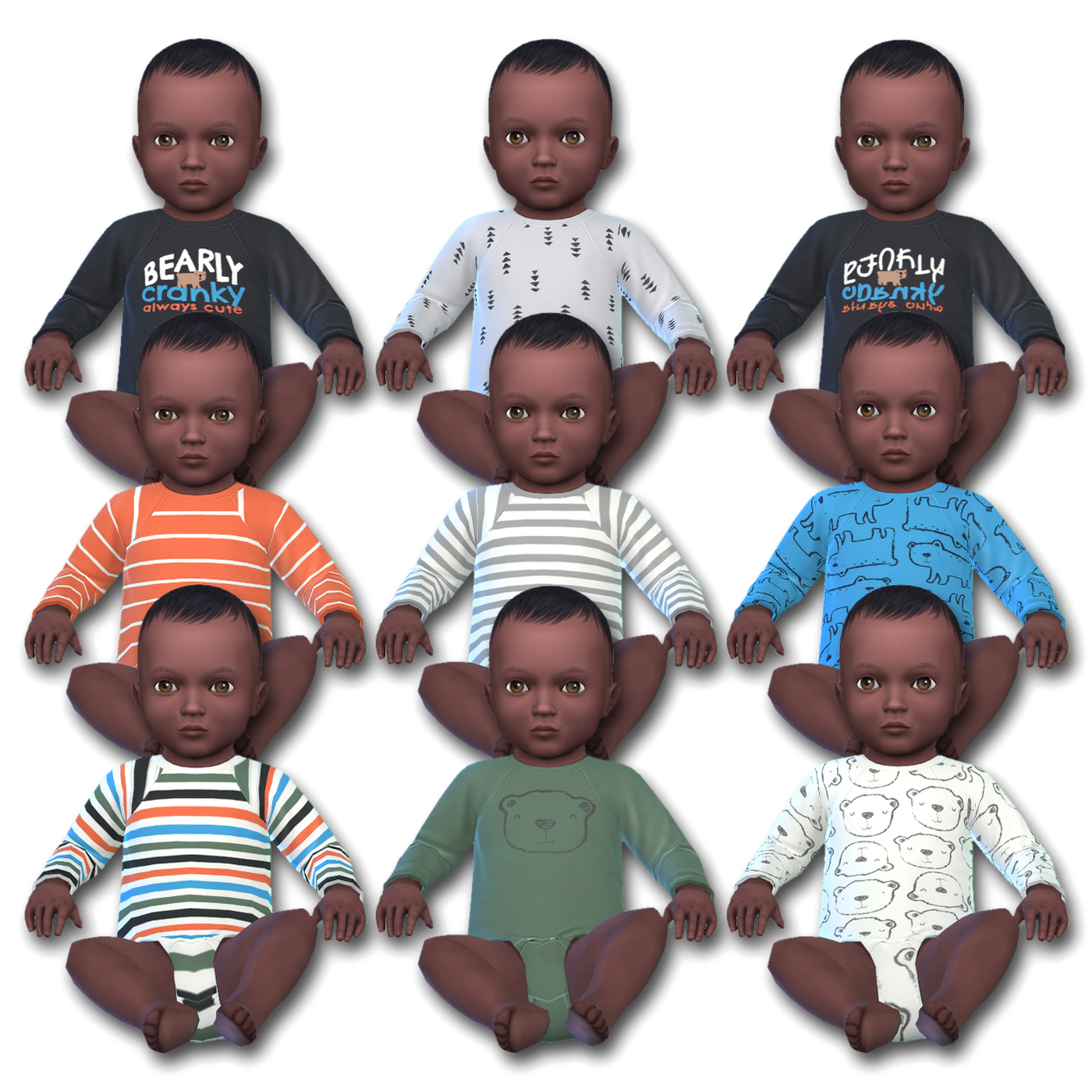 Infant Unbearably Cute Onesies - The Sims 4 Create A Sim - Curseforge