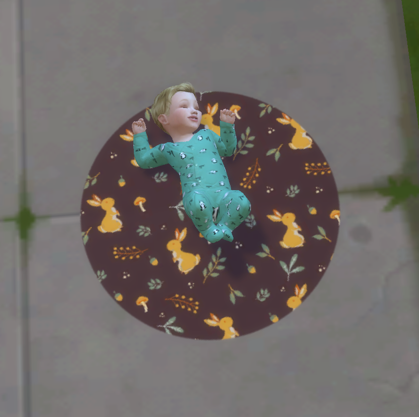 Infant Rug Override Rabbit Screenshots The Sims 4 Mods Curseforge