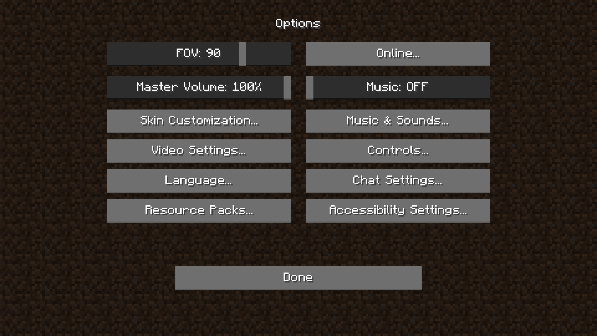 Simplistic Menu