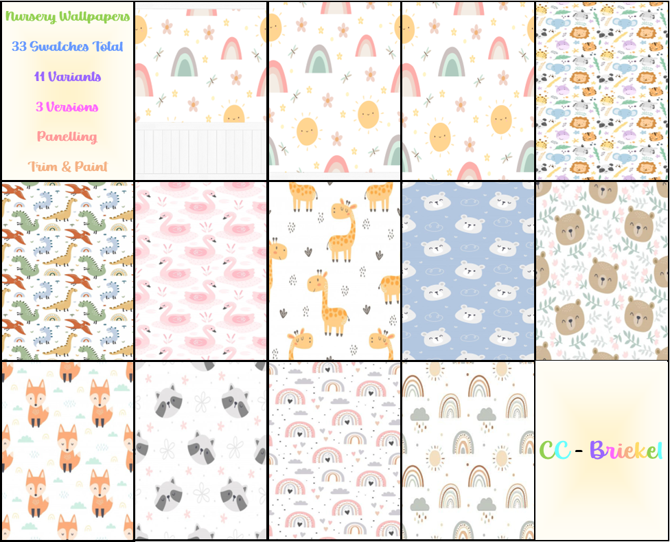 Cute Nursery Wallpapers - The Sims 4 Build / Buy - CurseForge