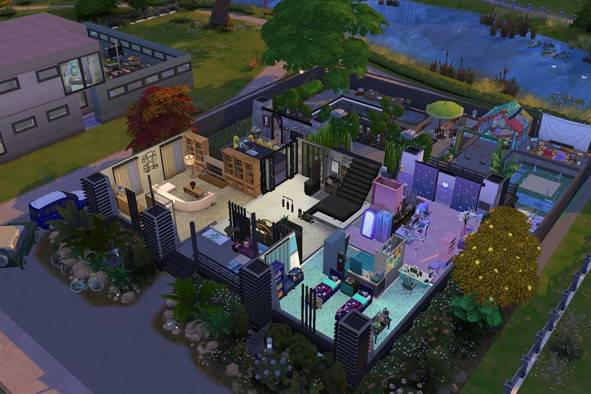 Parkshore Large Generational Family Home - No cc - The Sims 4 Rooms ...