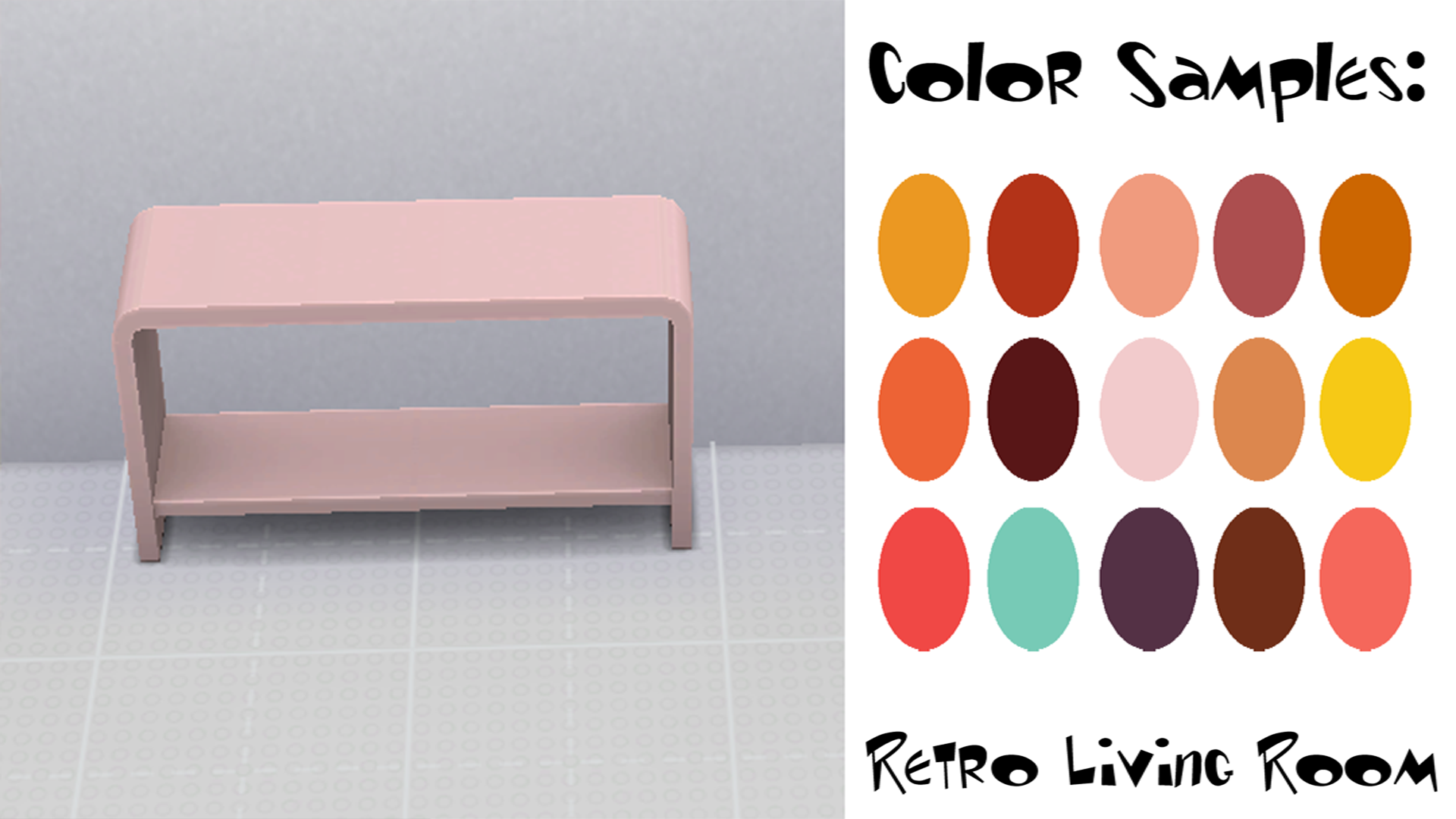 FC-Retro LivingRoom-Hall Table - The Sims 4 Build / Buy - CurseForge