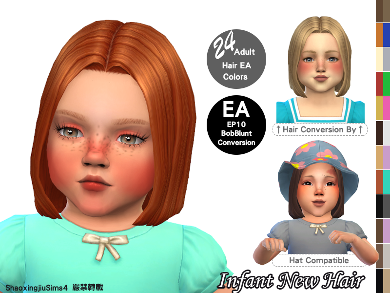 Infant Bob Blunt Hair - Screenshots - The Sims 4 Create a Sim - CurseForge