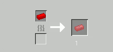 Smelting Red Iron to Melted Red Iron