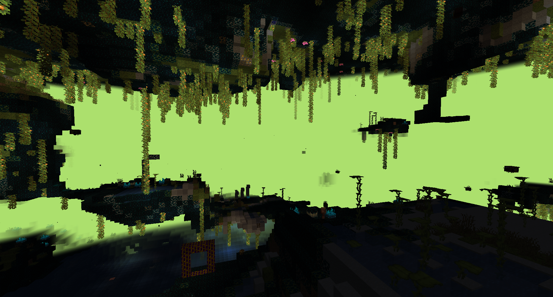 Overgrown Caverns meets Sculk