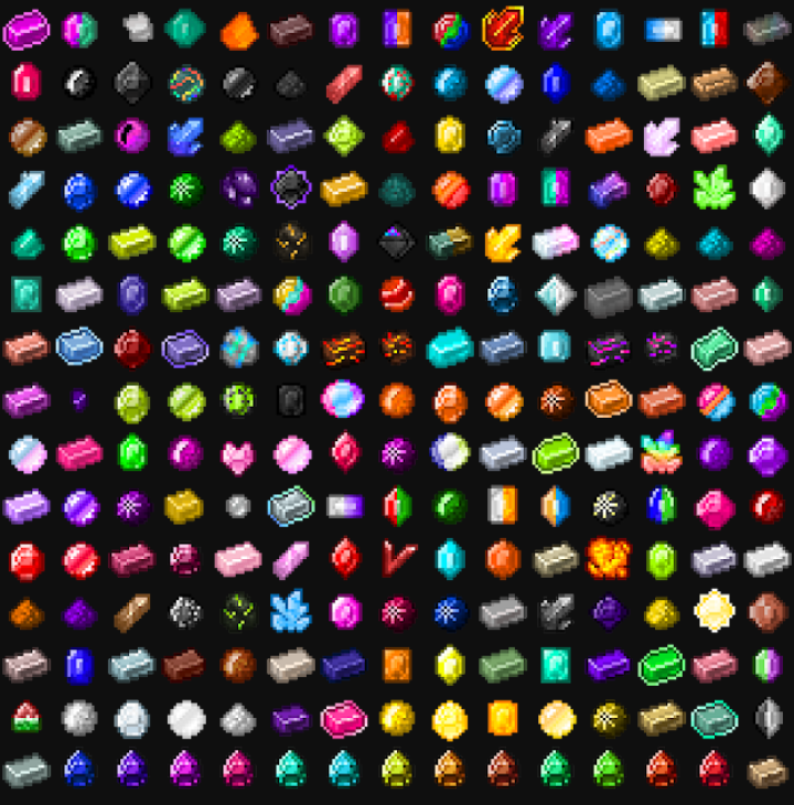 All ores* in the mod