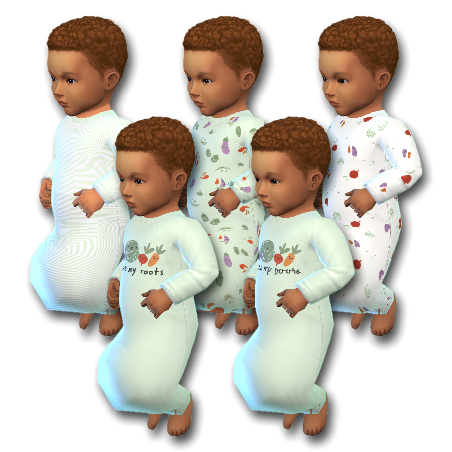 Infant Happy Veggie Sleep Gown - The Sims 4 Create a Sim - CurseForge