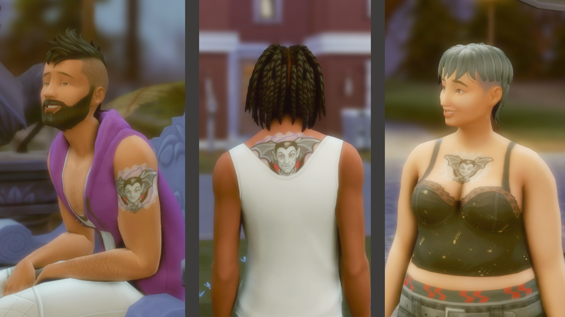 🩸vampire Tattoo🩸 Boocrest The Sims 4 Create A Sim Curseforge