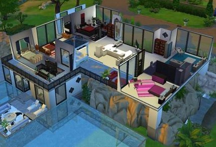 Modern Luxury Home - Basegame - No Cc - The Sims 4 Rooms / Lots ...