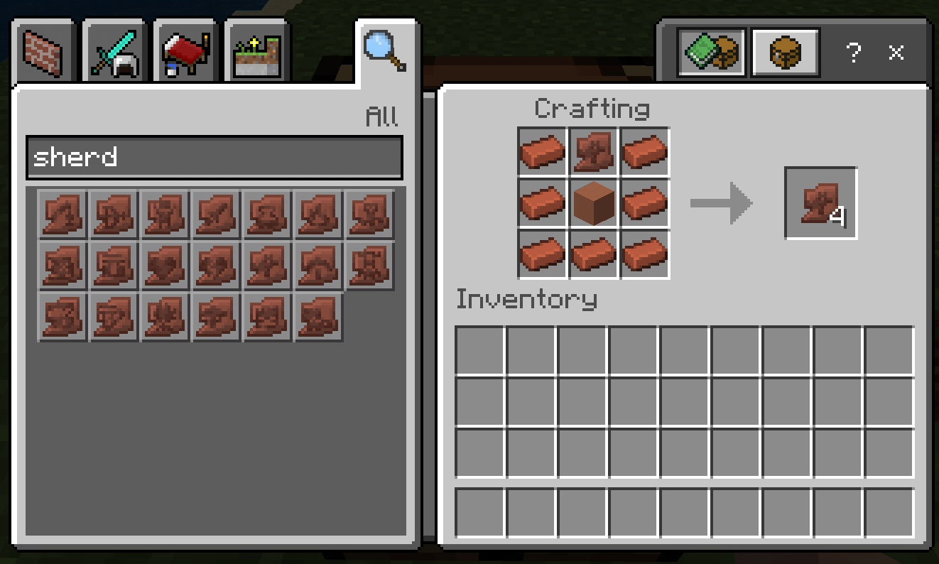 Sherd Duplication - Screenshots - Minecraft Bedrock Addons - CurseForge